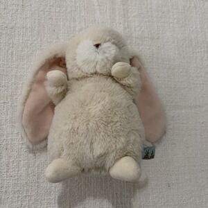 Bunnies by the Bay Cream Bunny Rabbit Plush White Tiny Nibble 7 " Easter EUC